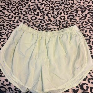 Nike Women's Pastel Green Athletic Shorts